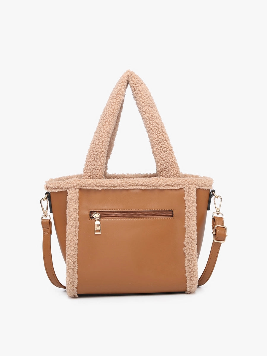 Helsinki Sherpa Trim Satchel/Crossbody