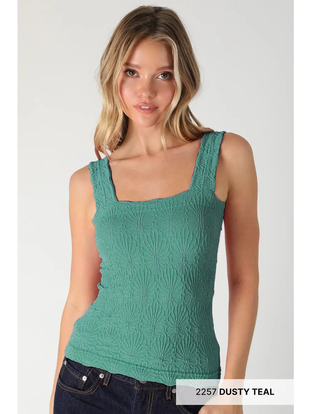 Lace Textured Square Top