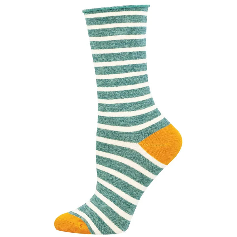 Sailor Stripe Roll Top Socks