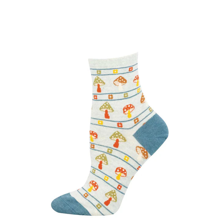 Fungi Fashionista Cotton Mini Crew Socks