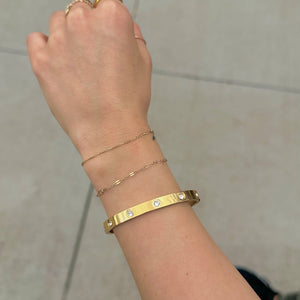 Corinne Gold Bangle Bracelet
