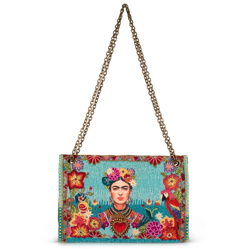 Viva Power Tropical Beaded Crossbody Handbag