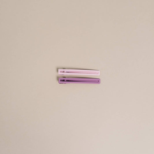 Leia | Alligator Hair Clips | Hair Pin | Assorted Colors: Mauve + Pink