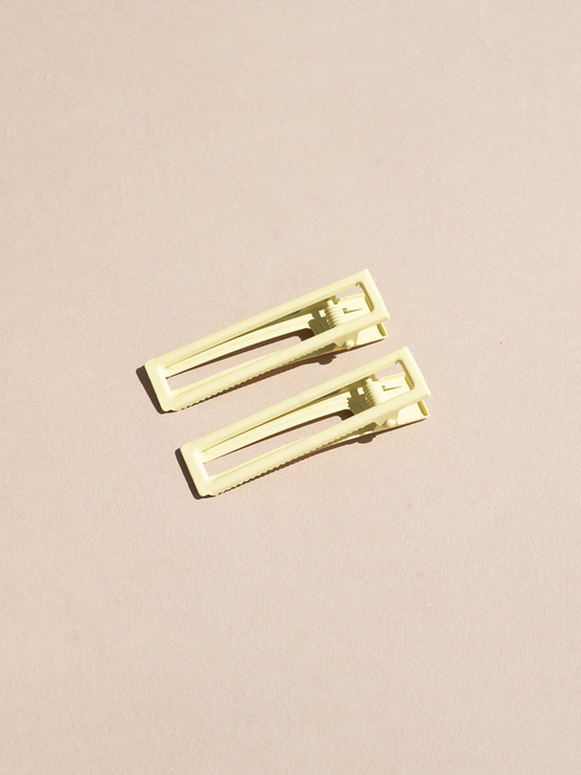 Lu Lu | Butter Yellow | Alligator Hair Clip | Hair Pin