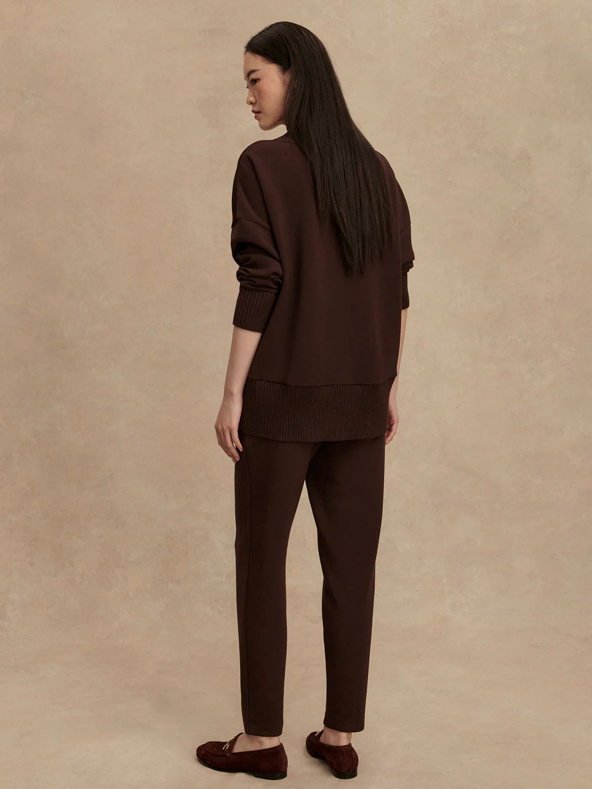The Slim Cuff Pant 27.5" - Coffee Bean