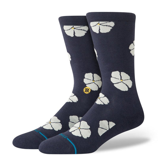 Floral Cotton Crew Light Cushion Socks