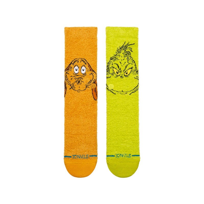 The Grinch X Stance Fuzzy Crew Socks