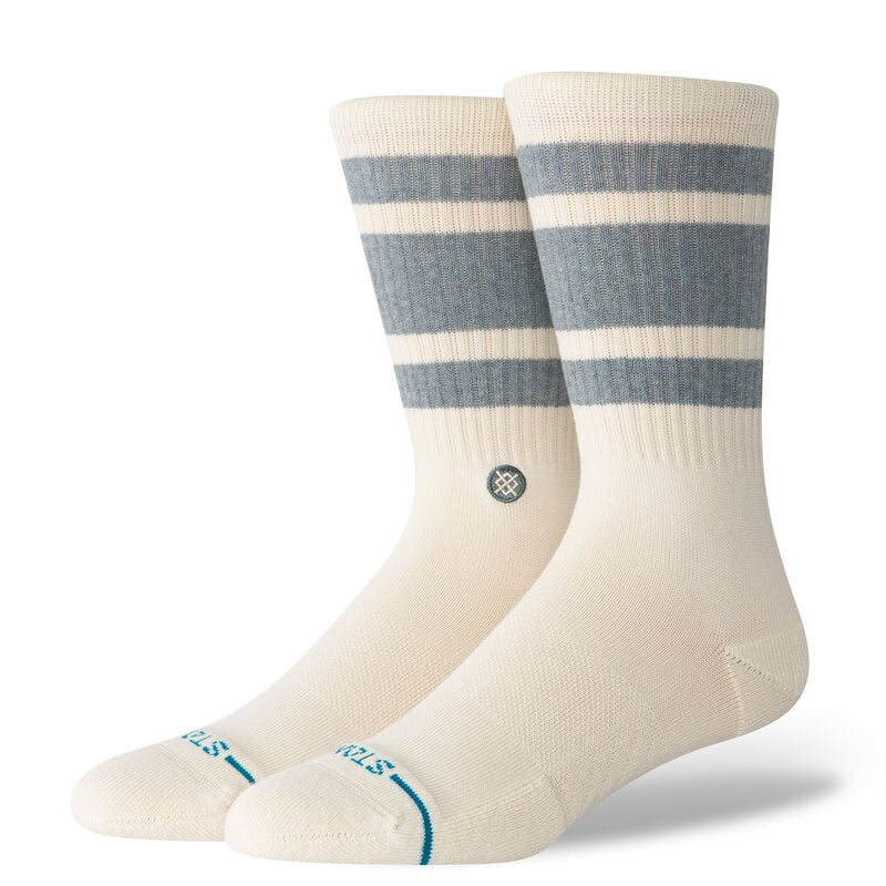 Boyd Recycled Denim Crew Socks - Canvas