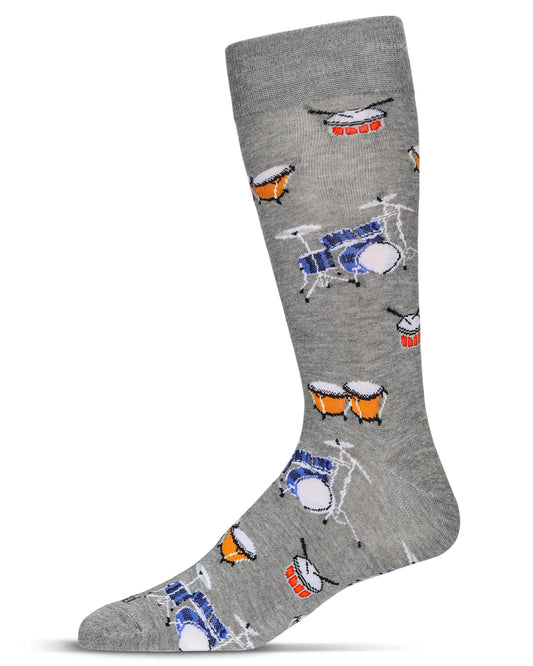 Men's Drums Bamboo Blend Crew Socks