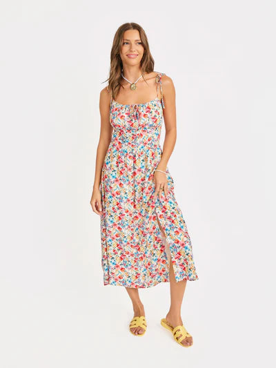 Cove Tie Straps Midi Dress
