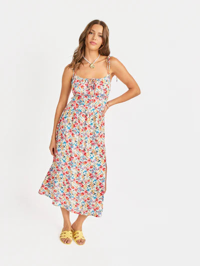 Cove Tie Straps Midi Dress