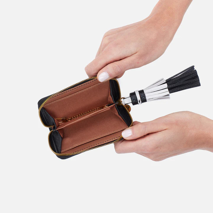 Nila Small Zip Around Wallet- Black