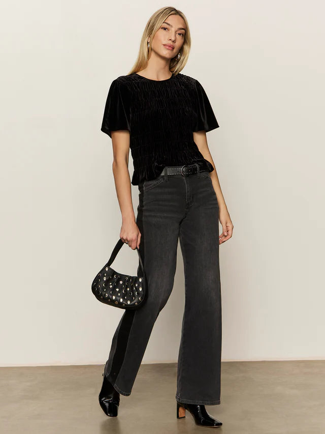 We Belong Together Velvet Top Black