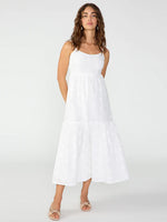 Load image into Gallery viewer, Embroidered Maxi Dress White
