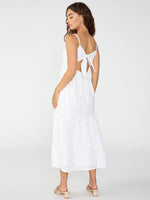 Load image into Gallery viewer, Embroidered Maxi Dress White
