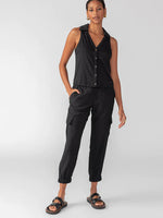 Load image into Gallery viewer, The Harmony Semi High Rise Pant Black
