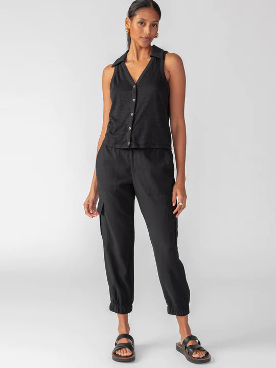 The Harmony Semi High Rise Pant Black