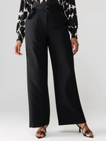Load image into Gallery viewer, Upright High Rise Trouser Pant Black
