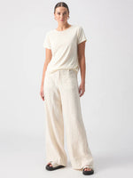 Load image into Gallery viewer, Linen Marine Wide Leg Pant
