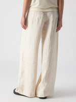 Load image into Gallery viewer, Linen Marine Wide Leg Pant
