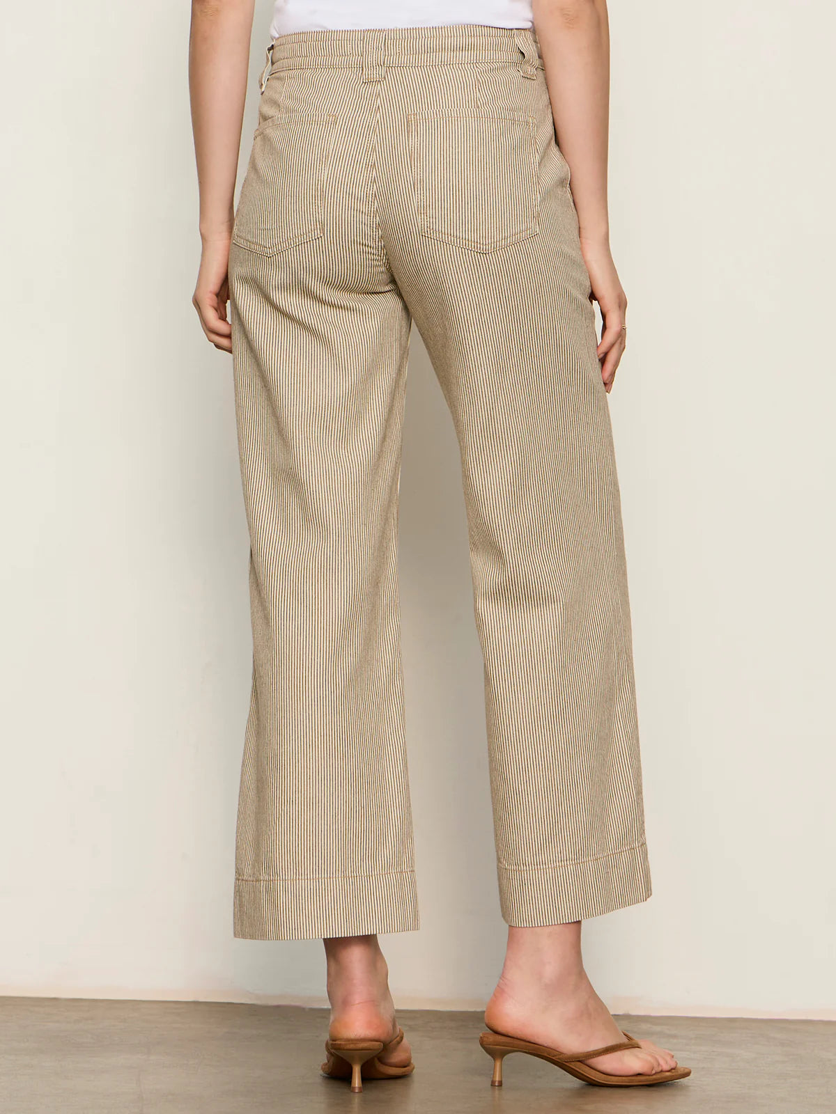 Lily Stripe Cropped Pant Lido Stripe