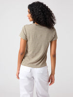 Load image into Gallery viewer, The Perfect Tee Burnt Olive Stripe

