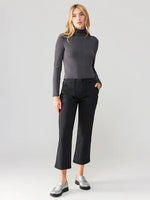 Load image into Gallery viewer, Soft Mock Neck Rib Knit Top Mineral
