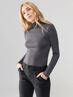 Load image into Gallery viewer, Soft Mock Neck Rib Knit Top Mineral
