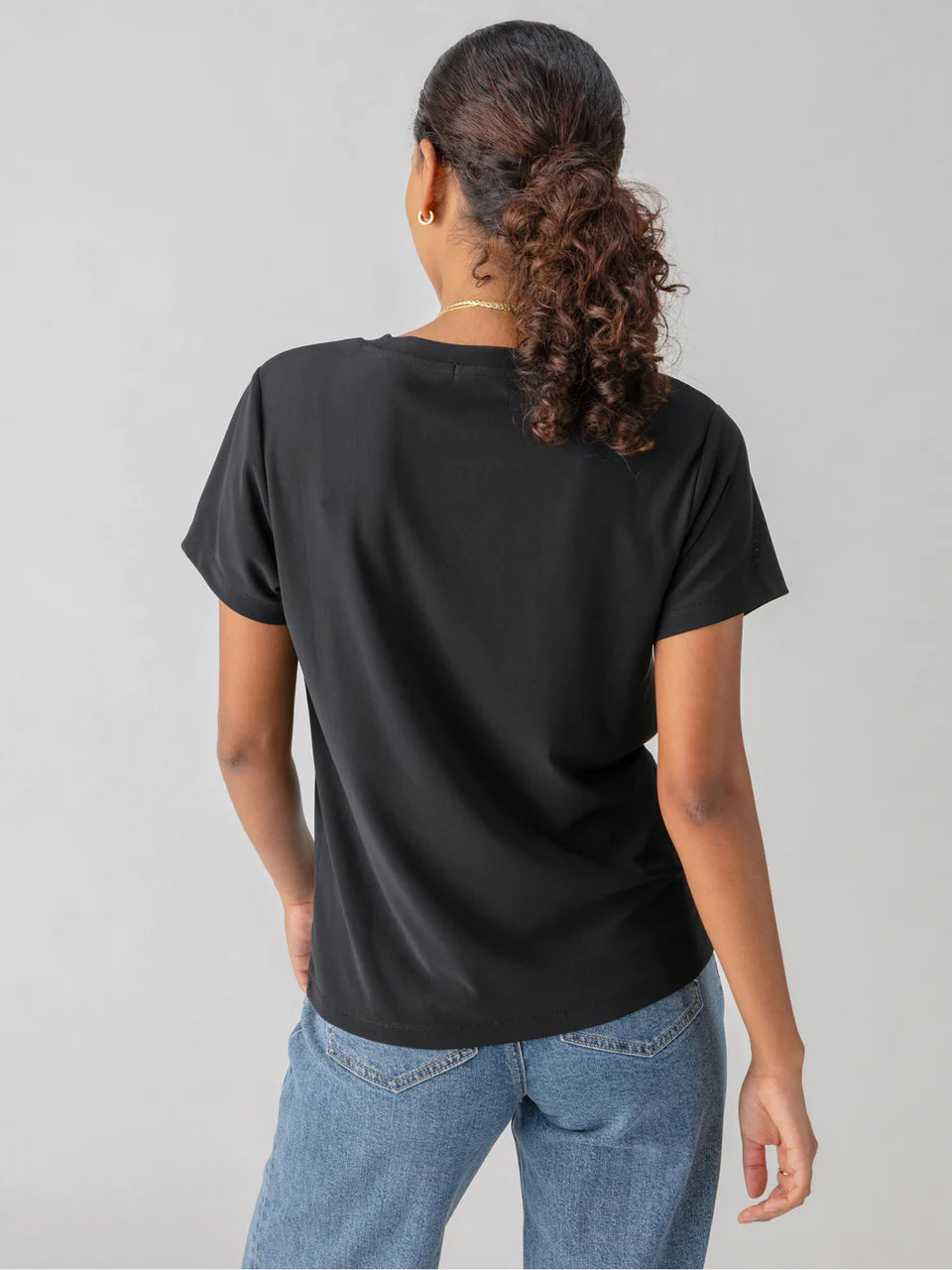 The Perfect Mesh Tee Black