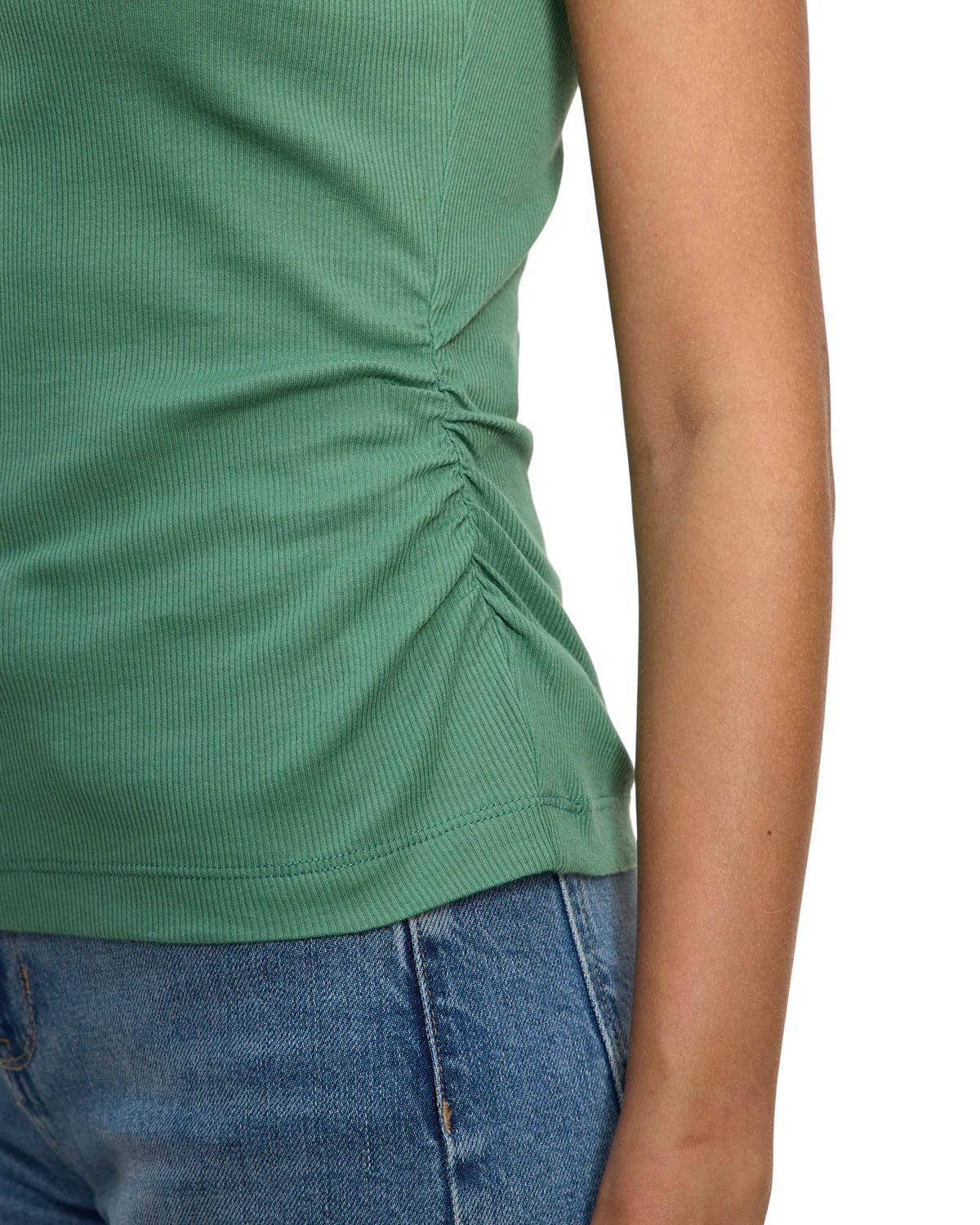 Ribbed Ruched Tank