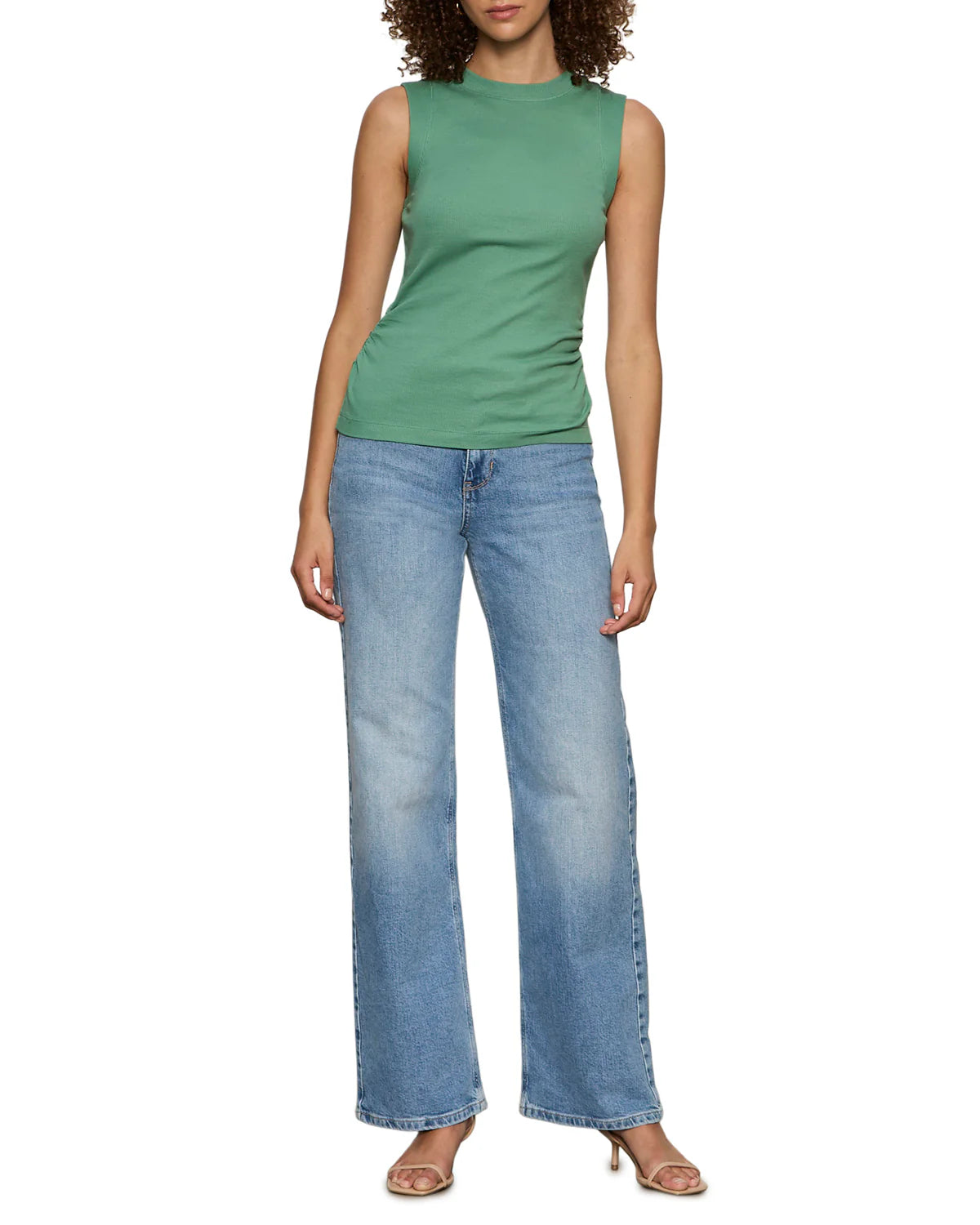 Ribbed Ruched Tank