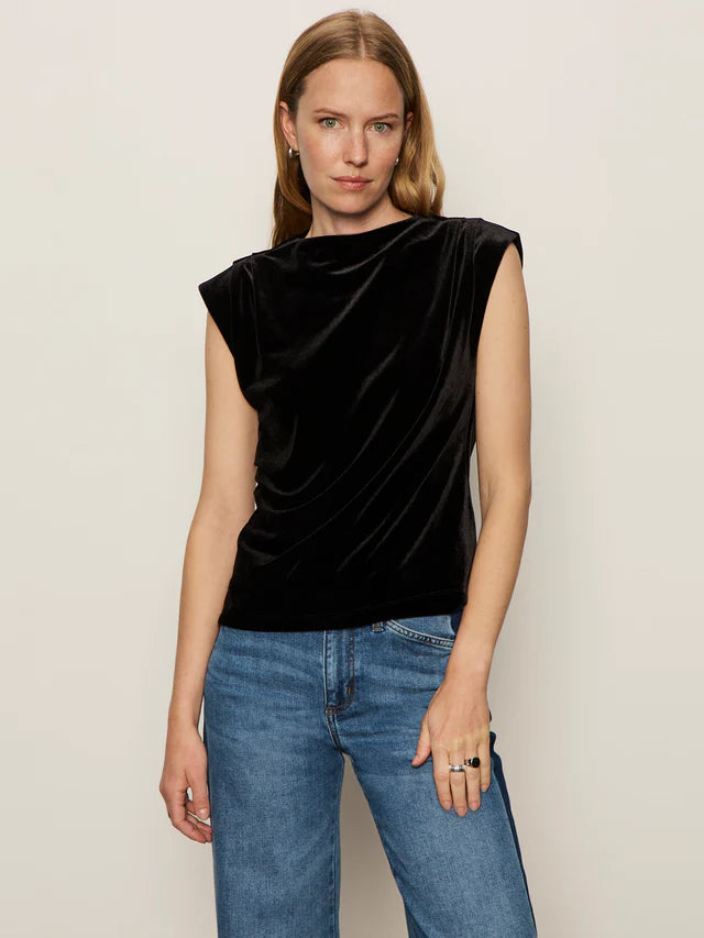 Pleated Sleeveless Top