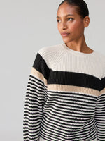 Load image into Gallery viewer, Summit Sweater White Sand Stripe
