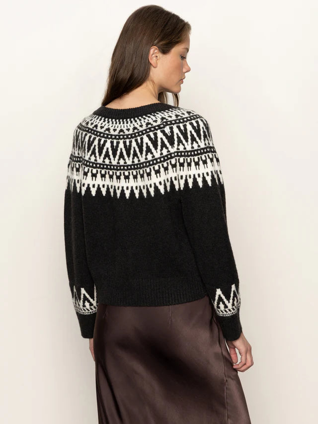 Fairisle Crewneck Cardigan
