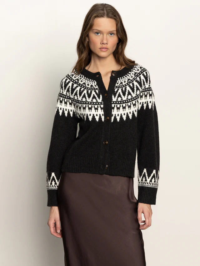 Fairisle Crewneck Cardigan