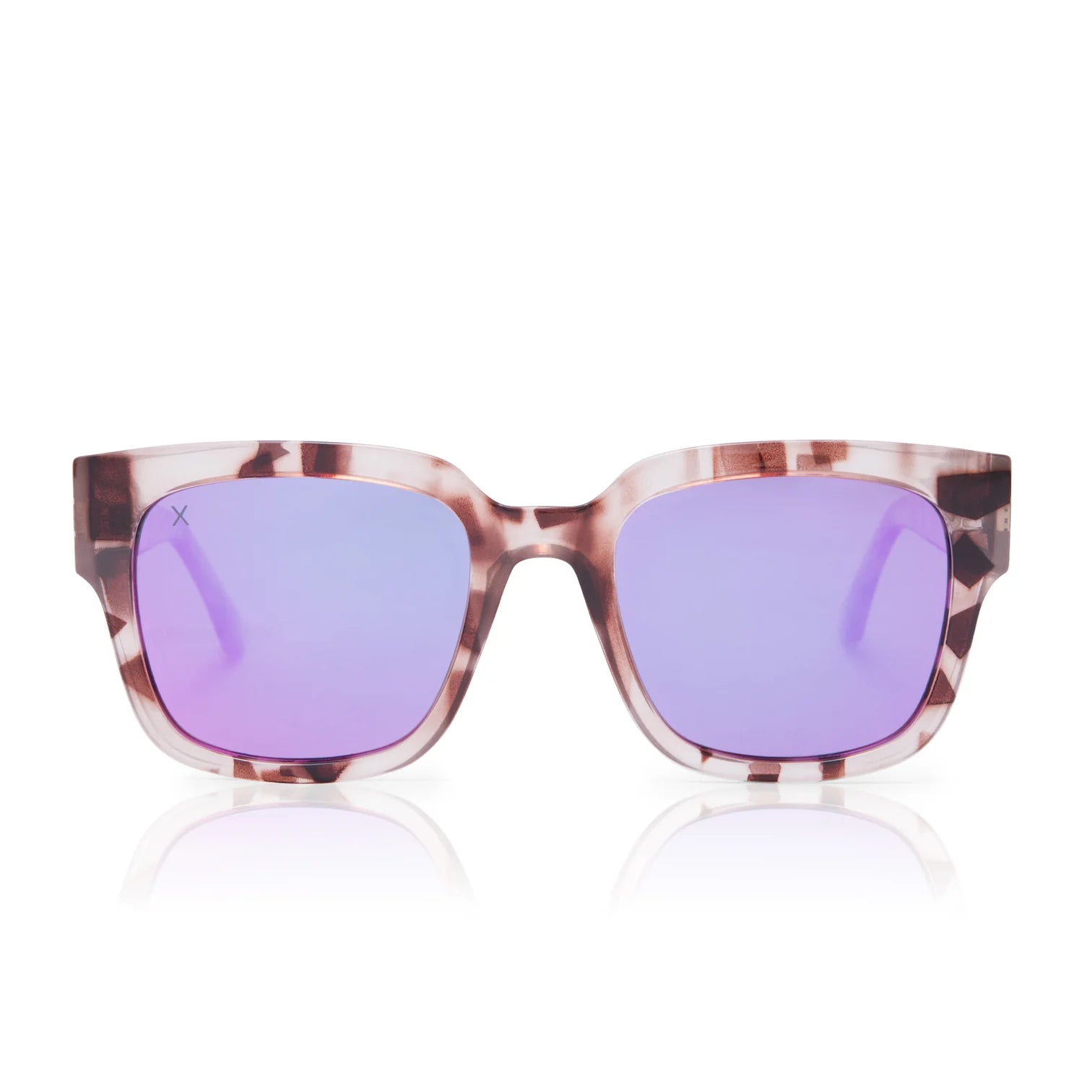 Brea  Light Tortise Pink Mirror Sunglasses