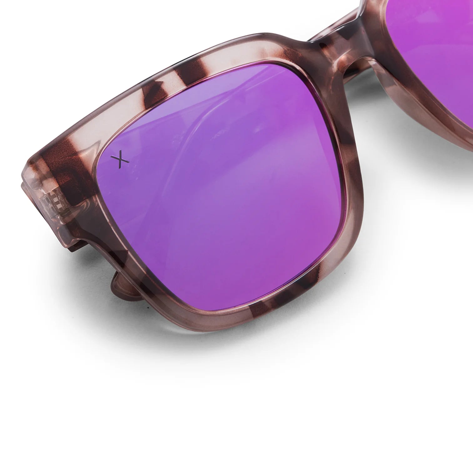 Brea  Light Tortise Pink Mirror Sunglasses