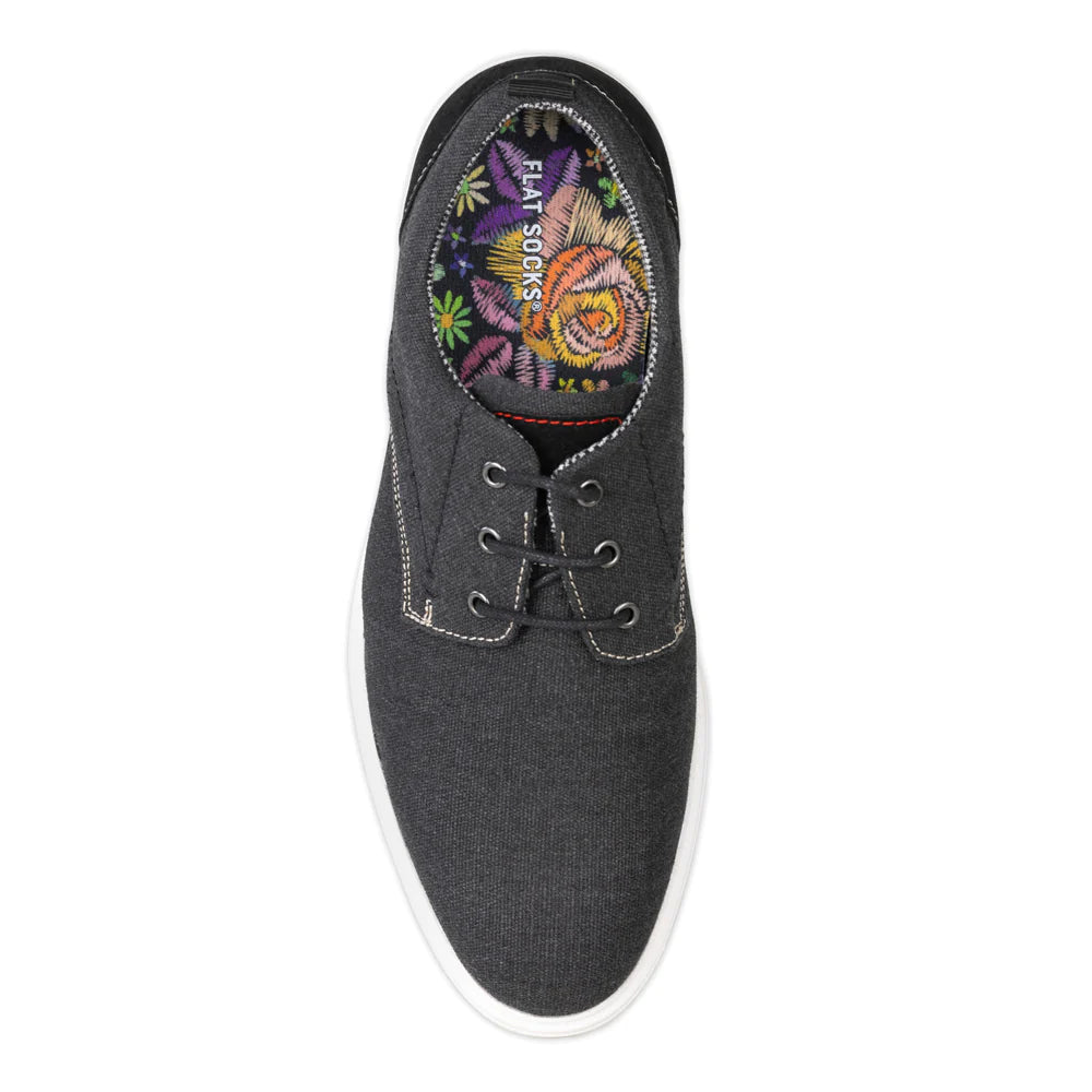 Floral Embroidery Flat Socks