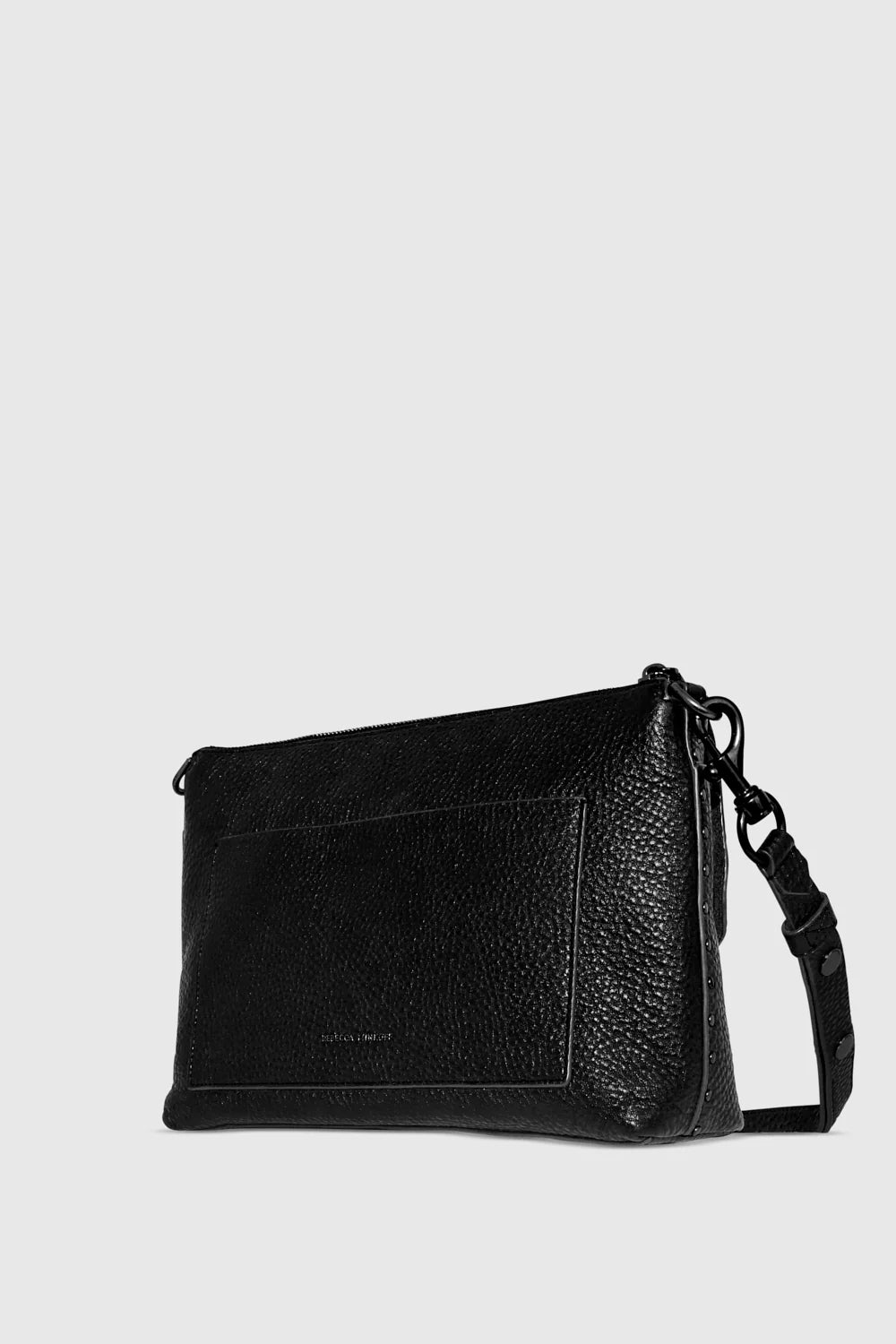 Darren Top Zip Shoulder Bag - Black