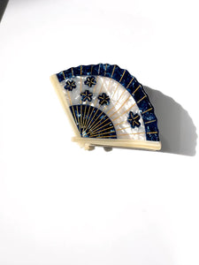 Hand-painted Blossom Fan Claw Hair Clip | Eco-Friendly