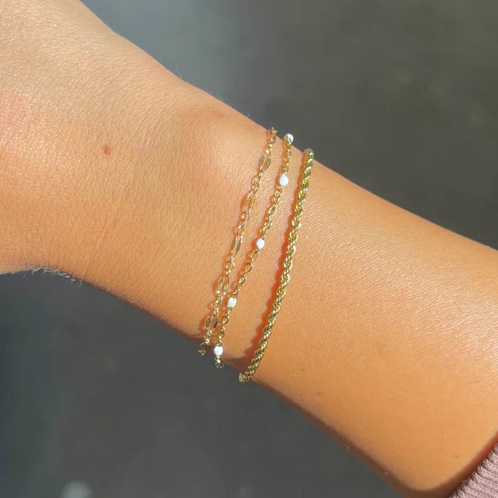 White Felix Bracelet