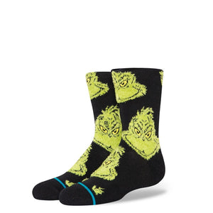 The Grinch X Stance Kids Mean One Who Cozy Poly Crew Socks