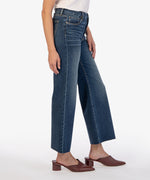 Load image into Gallery viewer, Meg High Rise Wide Leg Pant - Yielded Dk Wash
