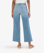 Load image into Gallery viewer, Charlotte High Rise Fab Ab Wide Wash

