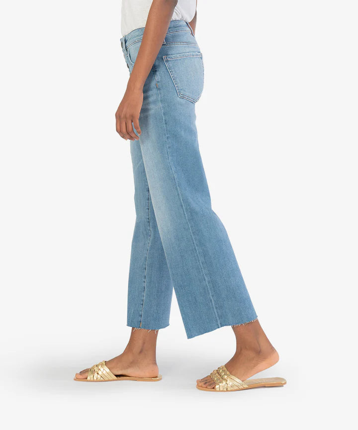 Charlotte High Rise Fab Ab Wide Wash