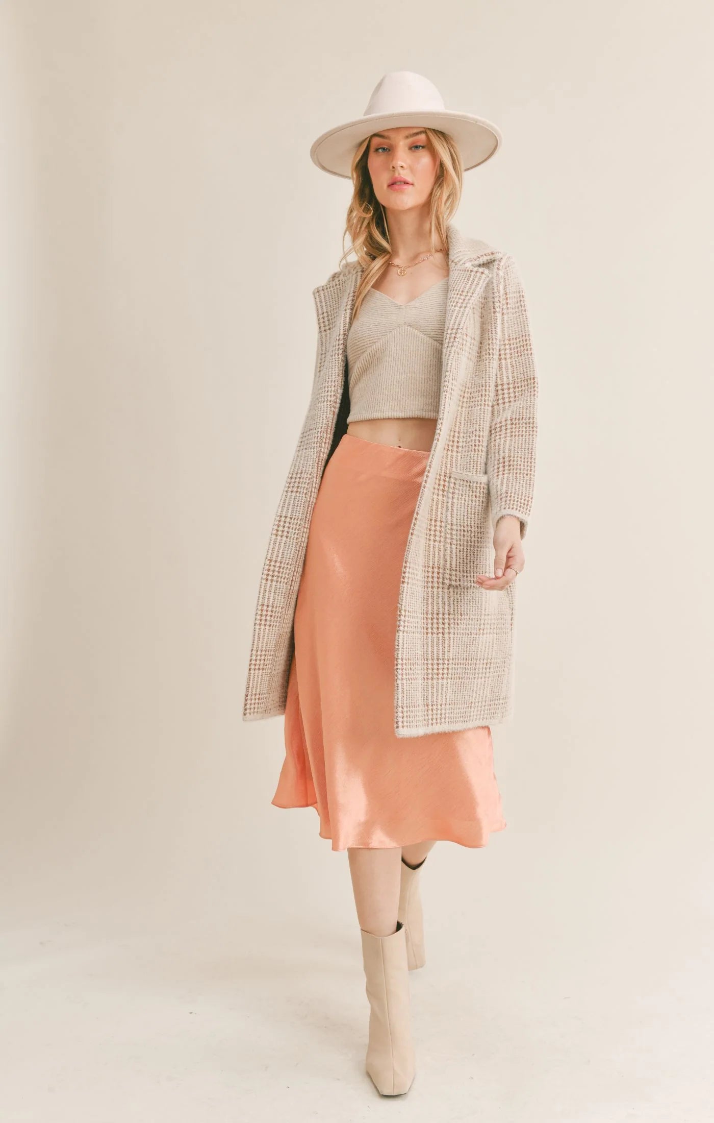 Marceau Houndstooth Coat