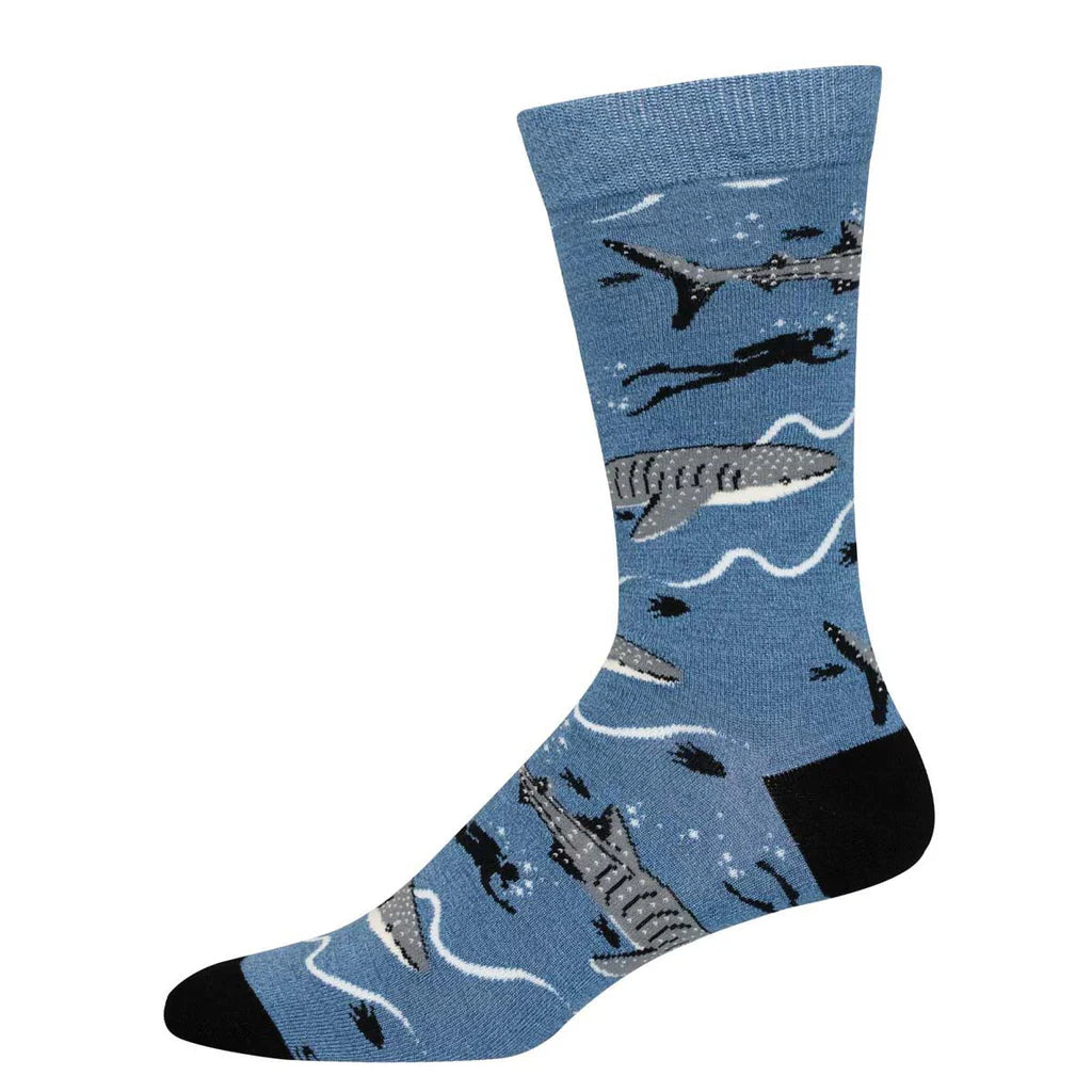 Whale Shark Bamboo Men's Socks
