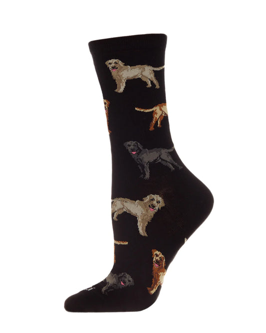 Women's Labradors Bamboo Blend Crew Socks