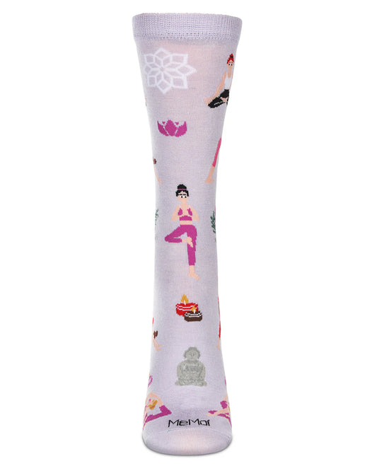 Women's Yoga Bamboo Crew Socks