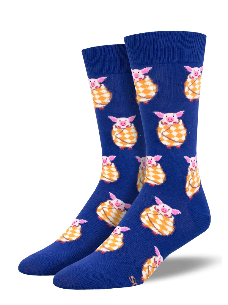 Pigs In A Blanket Men's Crew Socks